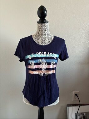 U.S. Polo Assn. Navy Graphic Crewneck Tee